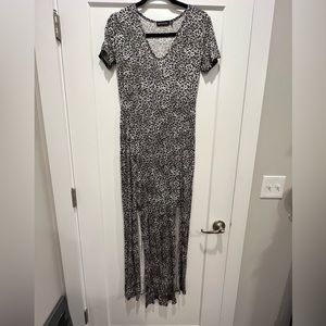 PLT Animal Print Maxi Dress w/ Slits